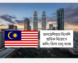 মালয়েশিয়ায় বিদেশি শ্রমিক নিয়োগে কলিং ভিসার কোটা ৩১ ডিসেম্বর পর্যন্ত খোলা