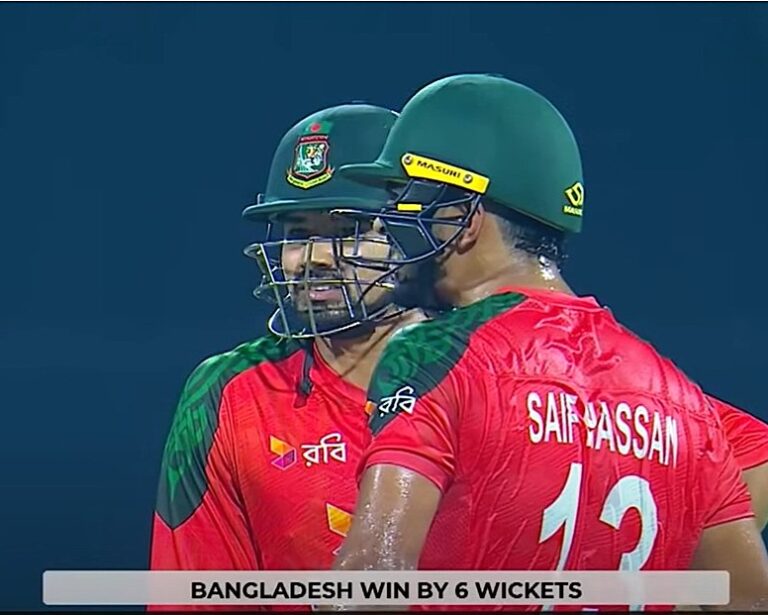 পুরোনো হিসাব চুকিয়ে আফগানিস্তানকে হোয়াইট ওয়াশ করল বাংলাদেশ: সাইফের ঝড়ে সিরিজ জয় ৩-০