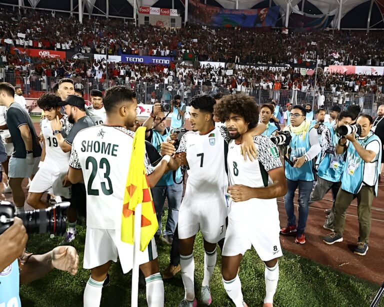 ২২ বছর পর ফুটবলে ভারতকে হারালো বাংলাদেশ: মোরসালিনের গোলে ঐতিহাসিক জয়