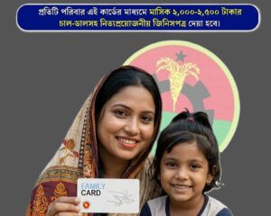 হতদরিদ্রদের জন্য বড় উদ্যোগ: ১০ মার্চ থেকে ১৩ উপজেলায় শুরু হচ্ছে ‘ফ্যামিলি কার্ড’
