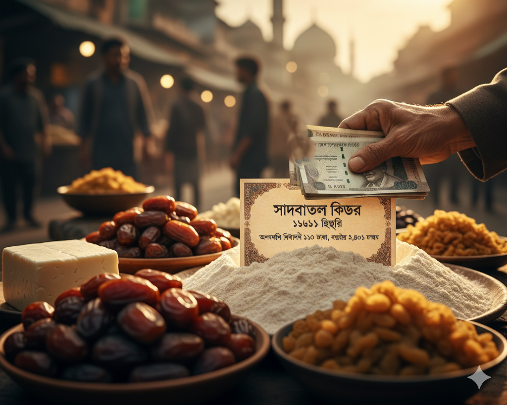 চলতি বছরের ফিতরা নির্ধারণ: সর্বনিম্ন ১১০ ও সর্বোচ্চ ২,৮০৫ টাকা