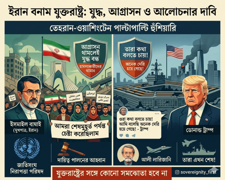 “আগ্রাসন থামলেই যুদ্ধ বন্ধ হবে”: ওয়াশিংটনকে তেহরানের কড়া বার্তা, ট্রাম্প বলছেন দেরী হয়ে গেছে