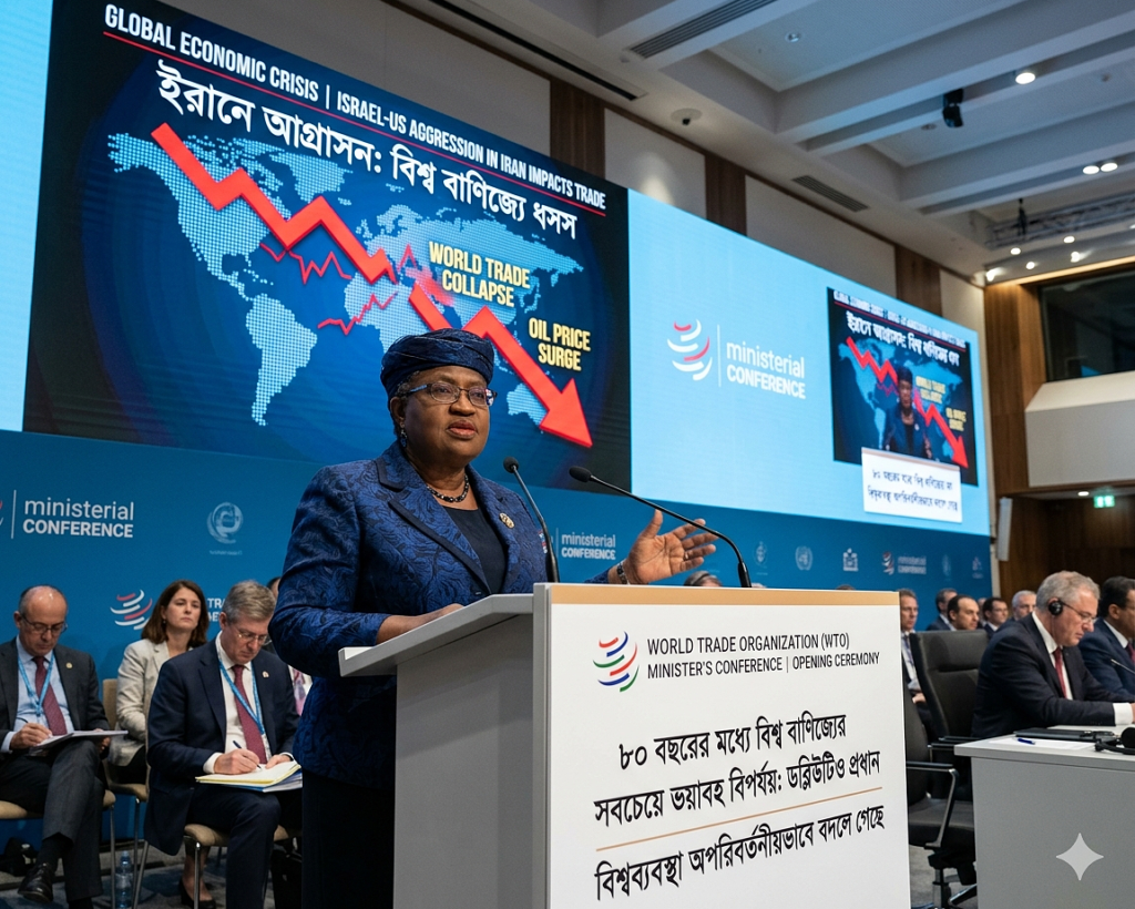 ইরানে আগ্রাসনের প্রভাবে বিশ্ব বাণিজ্যে ধস; ৮০ বছরের মধ্যে বড় বিপর্যয়ের সতর্কবার্তা ডব্লিউটিও-র