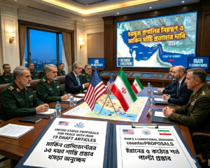 ট্রাম্পের ১৫ দফা শর্ত বনাম ইরানের পাল্টা ৫ শর্ত: মধ্যপ্রাচ্যে শান্তি আলোচনায় চরম অনিশ্চয়তা