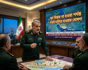 ট্রাম্পের আলোচনার দাবি নাকচ: ‘পূর্ণ বিজয়’ না হওয়া পর্যন্ত লড়বে ইরান