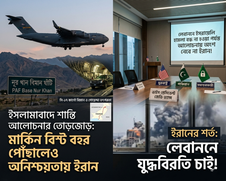 ইসলামাবাদে ভ্যান্সের নেতৃত্বে মার্কিন প্রতিনিধি দল; লেবাননে হামলার জেরে ইরানের যোগ দেওয়া নিয়ে অনিশ্চয়তা