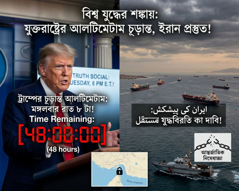ট্রাম্পের চূড়ান্ত আলটিমেটাম: ইরানের প্রস্তাব ‘যথেষ্ট নয়’, অন্যদিকে অস্থায়ী নয় ইরান চায় স্থায়ী যুদ্ধবিরতি