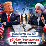 চুক্তিতে ট্রাম্পের তাড়া নেই অন্যদিকে ‘কূটনৈতিক বিশ্বাসঘাতকতার’ তীব্র অভিযোগ ইরানের