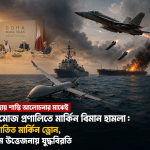 দোহায় শান্তি আলোচনার মাঝেই হরমুজ প্রণালিতে মার্কিন বিমান হামলা; ভূপাতিত মার্কিন ড্রোন