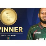 আইসিসির মে মাসের সেরা ক্রিকেটার মুশফিকুর রহিম: পাকিস্তান বধের মহাকাব্যে ক্যারিয়ারের দ্বিতীয় স্বীকৃতি