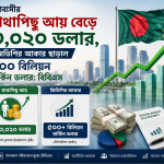 দেশবাসীর মাথাপিছু আয় বেড়ে ৩,০২০ ডলার, জিডিপির আকার ছাড়াল ৫০০ বিলিয়ন মার্কিন ডলার: বিবিএস