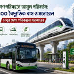 গণপরিবহনে আমূল পরিবর্তন: ১৪০০ বৈদ্যুতিক বাস ও মনোরেল চালুর মেগা পরিকল্পনা সরকারের