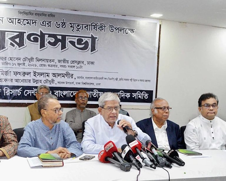 “জুলাই সনদের প্রতিটি অক্ষর সরকারই বাস্তবায়ন করবে, তবে আমাদের নিজেদের মতো করে”: মির্জা ফখরুল